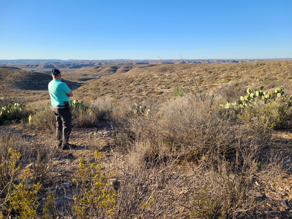 Mike overlooking the Christopher Land